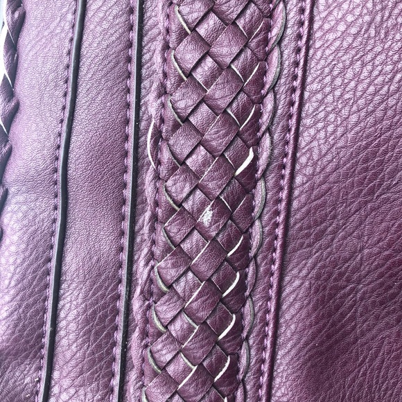 NWT Justfab Purple Hobo Style Bag with strap - Picture 2 of 7